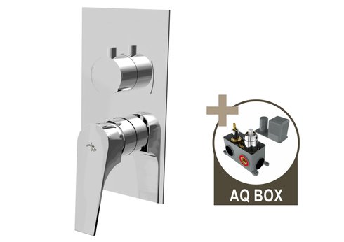 MARINA, sprchová baterie pod omítku pro 2 odběrná místa, s AQ-boxem a keramickým přepínačem