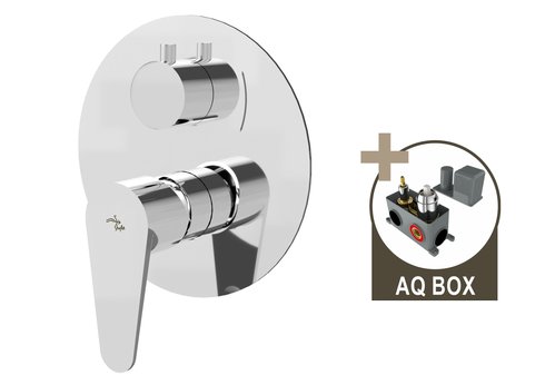 ALTEA, sprchová baterie pod omítku pro 2 odběrná místa, s AQ-boxem a keramickým přepínačem