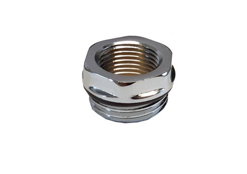 redukce k radiátoru s O-kroužkem 1/2"M x 3/8"F, chrom