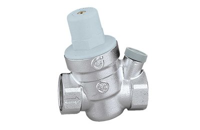 Tlakový redukční ventil šikmý, s&nbsp;napojením pro manometr