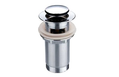 umyvadlový dotekový ventil KLIK-KLAK, celokovový 5/4", malá zátka