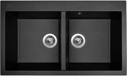 granitový dřez AMANDA 860 DUO - barva METALBLACK