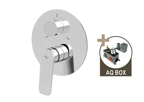 LAGUNA, sprchová baterie pod omítku pro 3 odběrná místa, s AQ-boxem a keramickým přepínačem