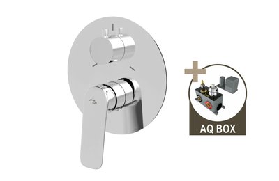 LAGUNA, sprchová baterie pod omítku pro 3 odběrná místa, s AQ-boxem a keramickým přepínačem