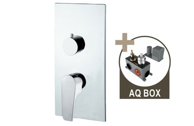 MARINA, sprchová baterie pod omítku pro 2 odběrná místa, s AQ-boxem a keramickým přepínačem