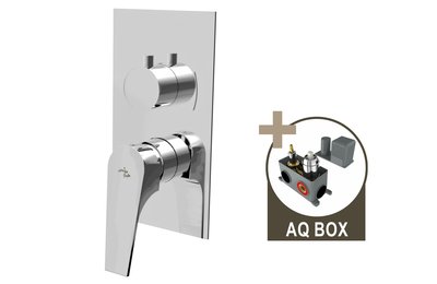 MARINA, sprchová baterie pod omítku pro 2 odběrná místa, s AQ-boxem a keramickým přepínačem