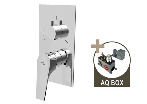 MARINA, sprchová baterie pod omítku pro 3 odběrná místa, s AQ-boxem a keramickým přepínačem