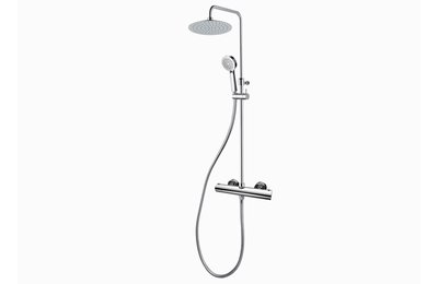 sprchový set termostatické baterie COOLTOUCH s tyčí Tevere a sprchovou sadou - Ø 200mm