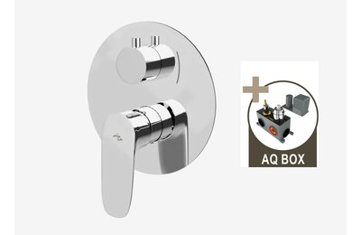 DAKOTA, sprchová baterie pod omítku pro 2 odběrná místa,  s AQ-boxem a keramickým přepínačem