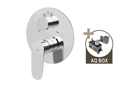 DAKOTA, sprchová baterie pod omítku pro 3 odběrná místa, s AQ-boxem a keramickým přepínačem