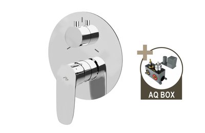 DAKOTA, sprchová baterie pod omítku pro 3 odběrná místa, s AQ-boxem a keramickým přepínačem