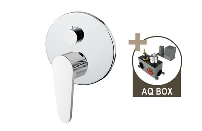 ALTEA, sprchová baterie pod omítku pro 2 odběrná místa, s AQ-boxem a keramickým přepínačem