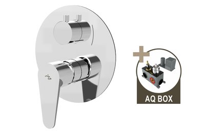 ALTEA, sprchová baterie pod omítku pro 2 odběrná místa, s AQ-boxem a keramickým přepínačem