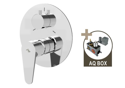 ALTEA, sprchová baterie pod omítku pro 3 odběrná místa, s AQ-boxem a keramickým přepínačem