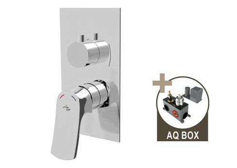 GALLERIA, sprchová baterie pod omítku pro 2 odběrná místa, s AQ-boxem a keramickým přepínačem