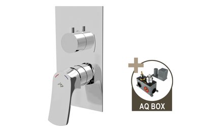 GALLERIA, sprchová baterie pod omítku pro 2 odběrná místa, s AQ-boxem a keramickým přepínačem