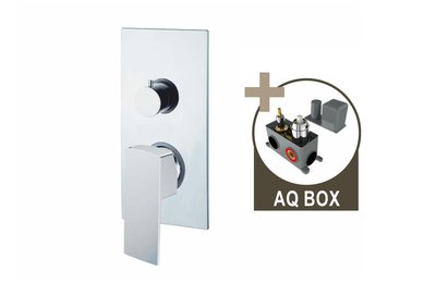 DOCKS, podomítková sprchová baterie pro 2 odběrná místa, s AQ-boxem a keramickým přepínačem