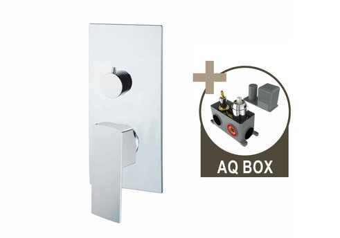 DOCKS, podomítková sprchová baterie pro 2 odběrná místa, s AQ-boxem a keramickým přepínačem