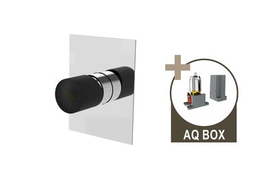 PLATFORM Round, podomítková sprchová baterie pro 1 odběrné místo, s AQ-boxem