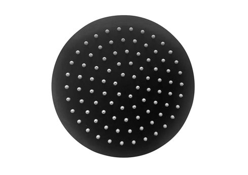 SUPERSLIM BLACK, pevná sprcha ø 200 mm, nerez, černá mat