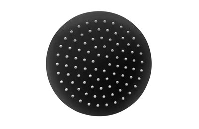 SUPERSLIM BLACK, pevná sprcha ø 200 mm, nerez, černá mat