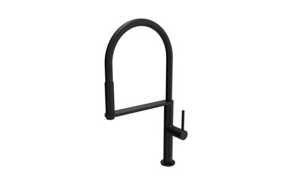 COOK MATT BLACK, dřezová stojánková baterie s flexi ramínkem