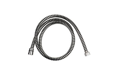 SHP100-BC150 - sprchová plastová hadice, délka 150 cm, černá-chrom