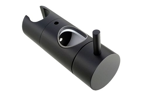 posuvný držák - jezdec ke sprchové tyči TEVERE, black mat