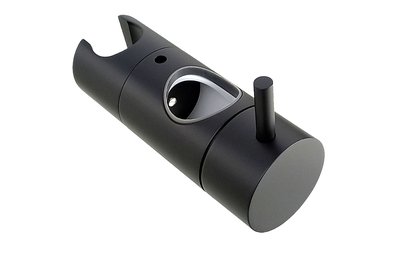 posuvný držák - jezdec ke sprchové tyči TEVERE, black mat