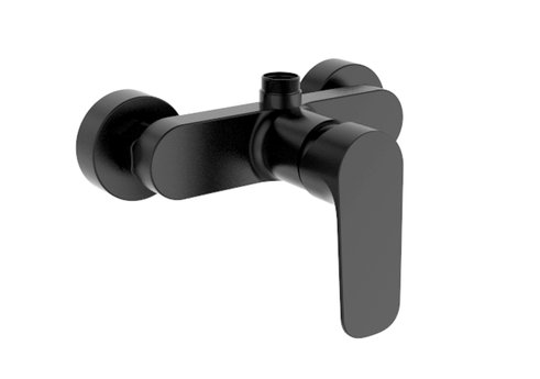 DAKOTA, sprchová stěnová baterie s horním vývodem, bez sprchové sady, rozteč 150 mm, černá DAKOTA, sprchová stěnová baterie s horním vývodem, bez sprchové sady, rozteč 150 mm, černá