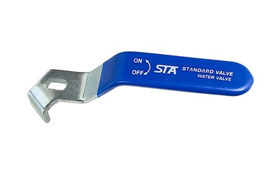 páka pro kulové ventily STA1005-1" a STA1006-1", modrá, plochá