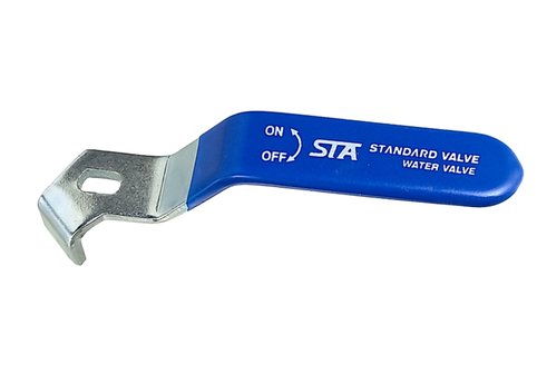 páka pro kulové ventily STA1005-6/4" a STA1006-6/4", modrá, plochá