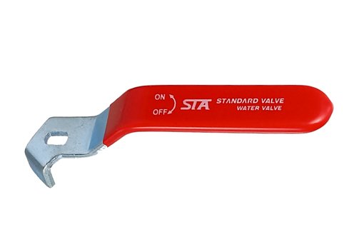 páka pro kulové ventily STA1069-3/4" a STA1069-1", červená, plochá