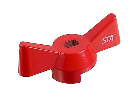 náhradní páčka pro kulové ventily STA1020-1", červená, motýlek