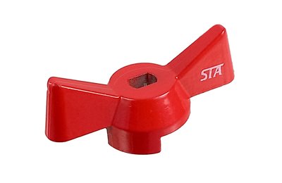 náhradní páčka pro kulové ventily STA1020-1", červená, motýlek