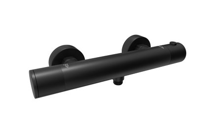 BLAZAR BLACK, sprchová termostatická baterie, dolní vývod, bez sprchové sady, rozteč 150mm