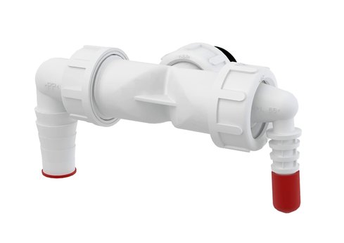 ALC-P149Z - dvojité kolínko DN40/32 / 8–23 s klapkami ALC-P149Z - dvojité kolínko DN40/32 / 8–23 s klapkami