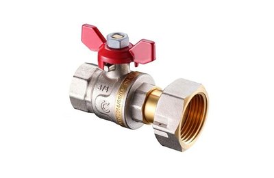 kulový kohout S30, FF s převlečnou matkou, motýl, Calido