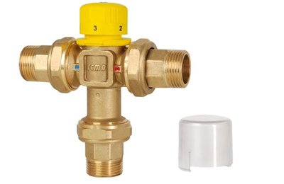 termostatický třícestný směšovač 1/2" (30-60°C), ICMA