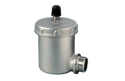 automatický odvzdušňovací ventil se zpětnou klapkou (včetně redukce) 1/2", rohový