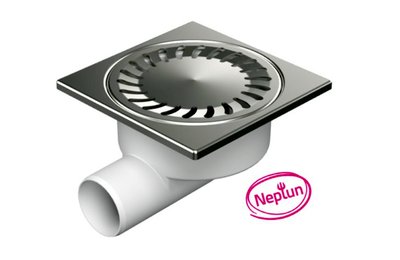 NEPTUN 95 - podlahová vpusť boční DN50/95 - nerez (326 X N)